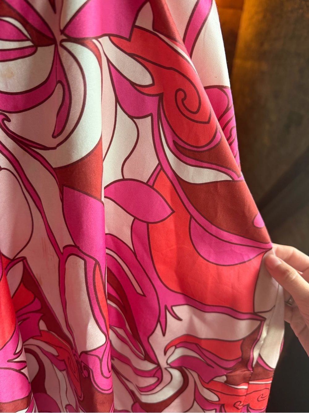 Princess Polly Pink & Red Swirl Mini Dress - Picture 3 of 4